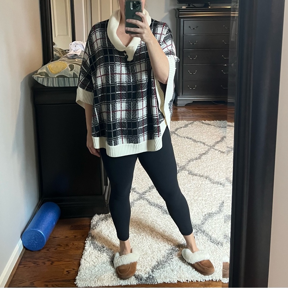 Talbots Poncho sweater